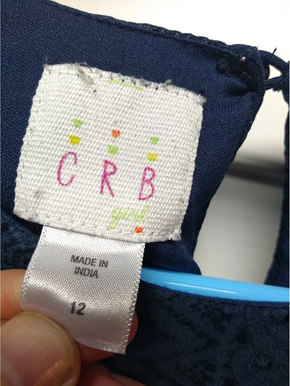 Sears CRB girls Dress Size 12 blue 027
